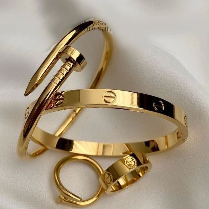 Nail & Stone Rings + Hand Cuffs